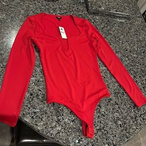 Body Contour High Compression V-Wire Long Sleeve Bodysuit